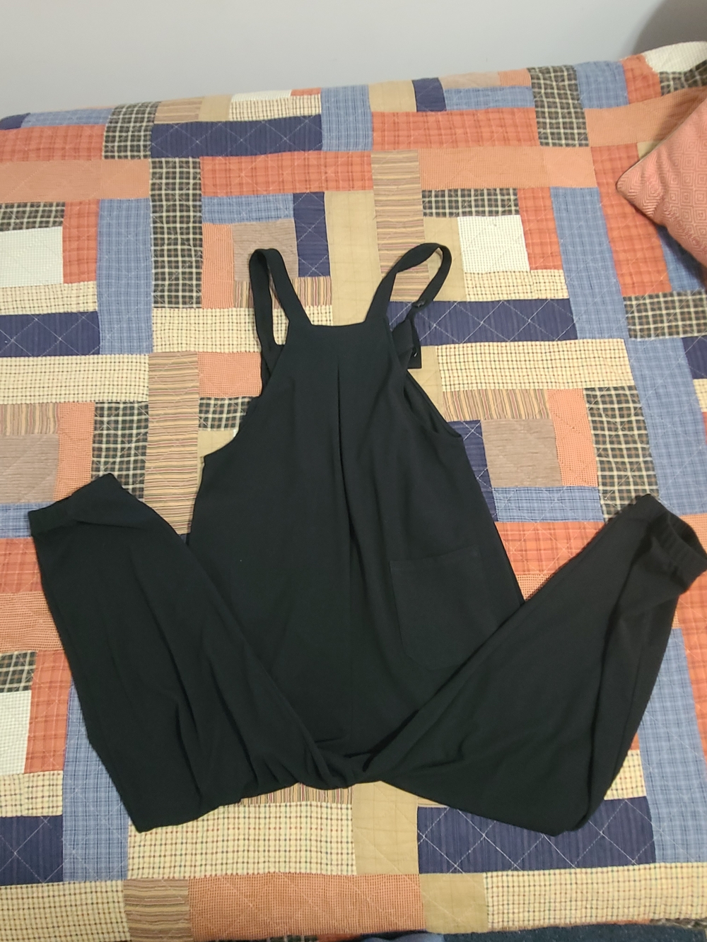 HALARA Black Relaxed-Fit Overalls Jumpsuit - Picture 5 of 5